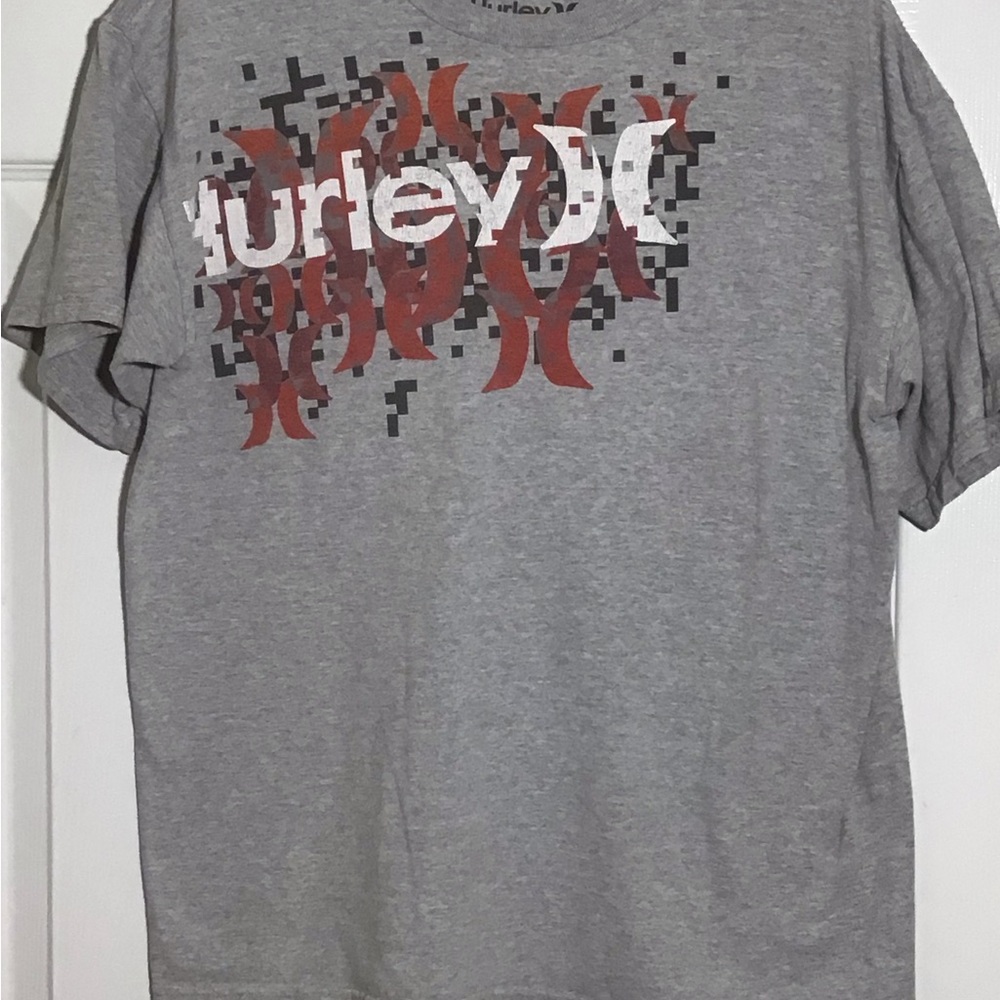Hurley Gray Short Sleeve T Shirt Size M